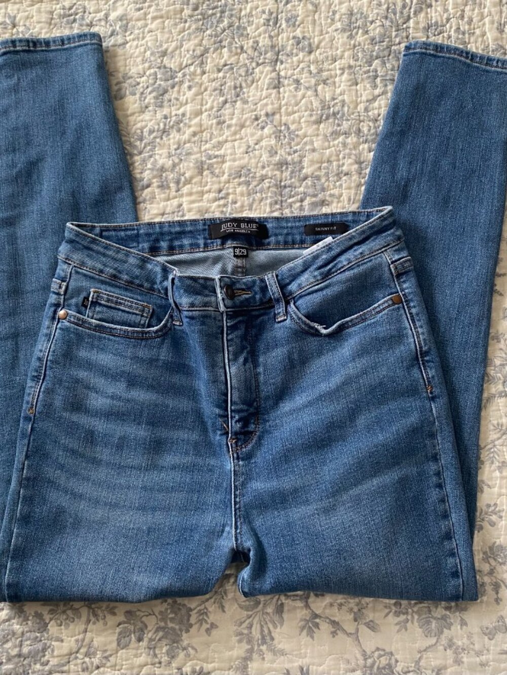 Judy Blue Women's 9/29 Skinny Fit High Rise Stretch Medium Wash Jeans JB88212 - Picture 4 of 15